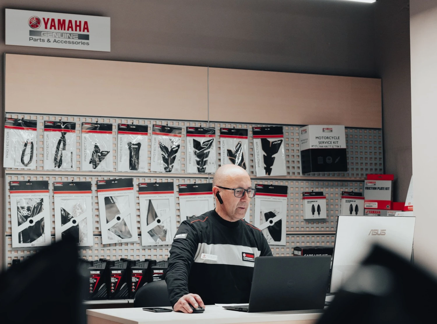Recepción del taller de Yamaha Málaga Center